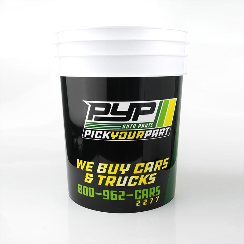 قبول صب حقن دلو الطلاء البلاستيكي المخصص في ملصق القالب