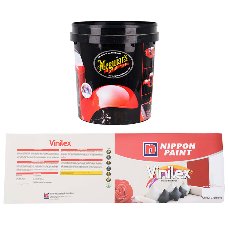 صب حقن دلو الطلاء الزيتي في ملصق القالب